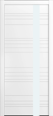 Дверь межкомнатная остекленная LР 14 Неаполь ширина 800мм, белое стекло